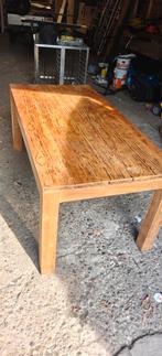 Houten Tafel - Uniek Design, Ophalen, Gebruikt, Teakhout, 50 tot 100 cm