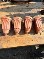 terracotta hoekpotten plantenbakjes, Tuin en Terras, Bloembakken en Plantenbakken, Ophalen, Tuin, Steen, Gebruikt