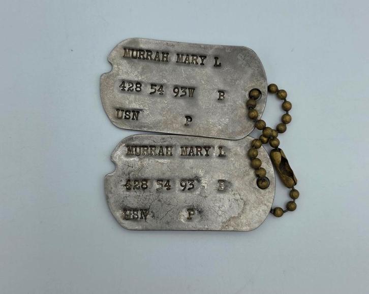 US WWII / Korea Navy dog tags, Verzamelen, Militaria | Tweede Wereldoorlog, Marine, Embleem of Badge, Amerika, Ophalen of Verzenden