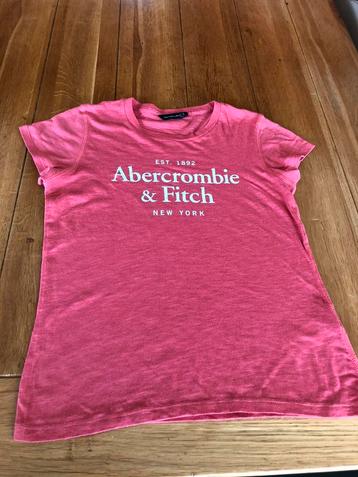 Roze Abercrombie & Fitch shirt, maat S beschikbaar voor biedingen