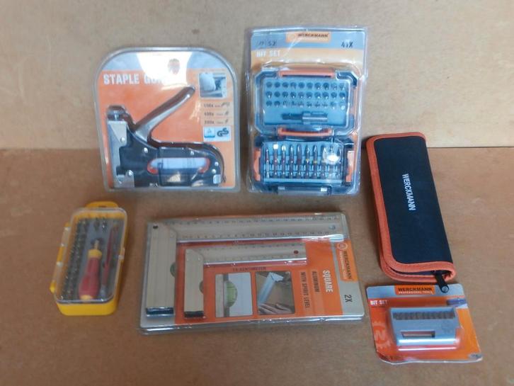 Werckmann Schroevendraaiersset handnieter Bitset Winkelhaak, Doe-het-zelf en Verbouw, Gereedschap | Handgereedschap, Nieuw, Ophalen of Verzenden