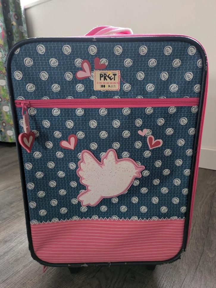 Rolkoffer Dutch, Sieraden, Tassen en Uiterlijk, Koffers, Gebruikt, Overige materialen, Minder dan 50 cm, Minder dan 35 cm, Uitschuifbare handgreep