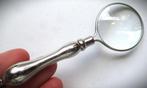 Vergrootglas~Loep~Zilver kleur~ca 10 cm x 3 cm~Antiek stijl, Ophalen of Verzenden, Zo goed als nieuw, Vergrootglas of Loep