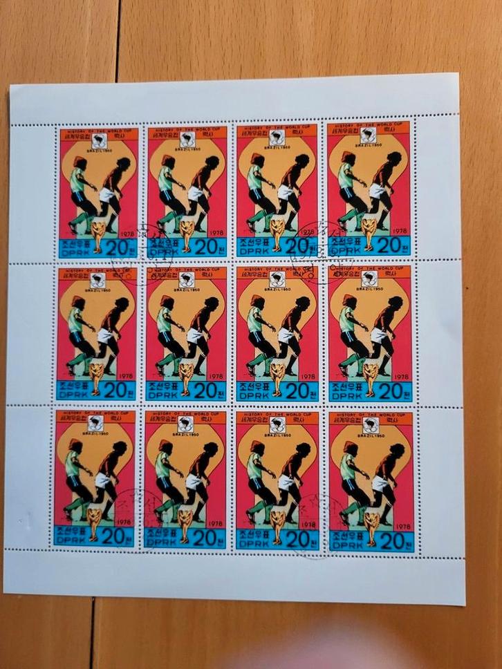 Noord-Korea 1978 Wereldkampioenschap voetbal - Postfris, Postzegels en Munten, Postzegels | Azië, Postfris, Oost-Azië, Ophalen of Verzenden