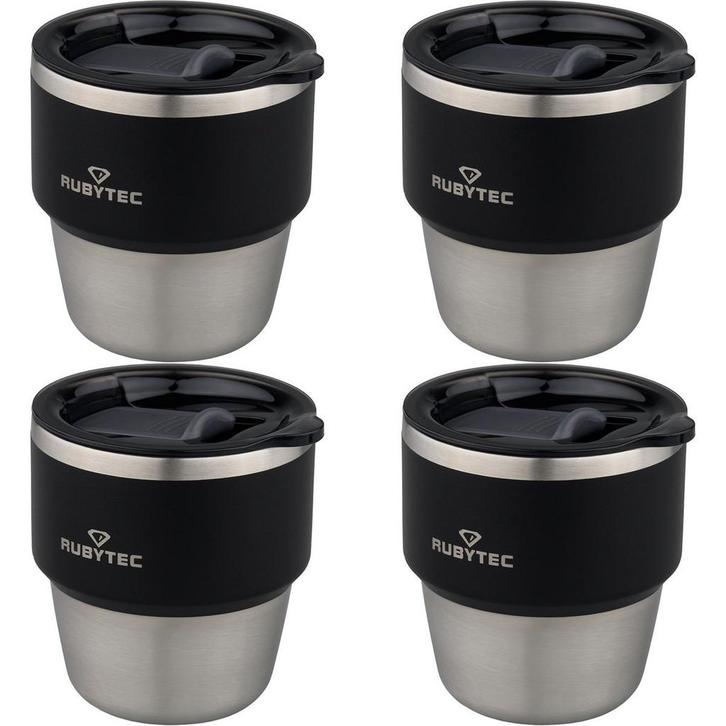 RUBYTEC SHIRA DAILYSHOT 0,175L BLACK (4-PACK), Caravans en Kamperen, Kampeeraccessoires, Nieuw, Ophalen of Verzenden