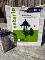 Nieuwe Zwart/Groene Buitenlamp incl. LED Lamp, Tuin en Terras, Ophalen, Minder dan 50 watt, Wandlamp, Netvoeding