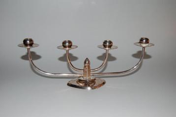 Berg Denmark: silverplate kandelaar voor 4 smalle kaarsen beschikbaar voor biedingen