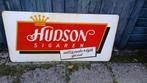oude emaille reclamebord bord Hudson Sigaren Langcat, Antiek en Kunst, Antiek | Emaille, Ophalen of Verzenden