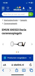 Gezocht Emuk 100322 caravanspiegels, Ophalen of Verzenden, Dacia