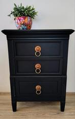 Mooi zwart antiek ladenkastje in Engelse stijl, Huis en Inrichting, Ophalen, Minder dan 50 cm, Gebruikt, Klassiek