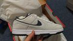 Nike Dunk Low Double Swoosh - Leer, Ophalen of Verzenden, Nieuw, Wit, Sneakers of Gympen