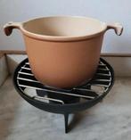 Le Creuset Enzo Mari la Mama gietijzeren fondueset, Gietijzer, Ophalen of Verzenden, Zo goed als nieuw, Keramische plaat