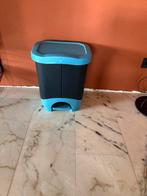 Prullenbak met 2 vakken, Kunststof, Met pedaal, 50 tot 75 cm, Ophalen of Verzenden