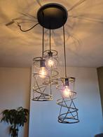 Set van 4 Lampen, Huis en Inrichting, Lampen | Hanglampen, Ophalen, Gebruikt, Metaal, Modern