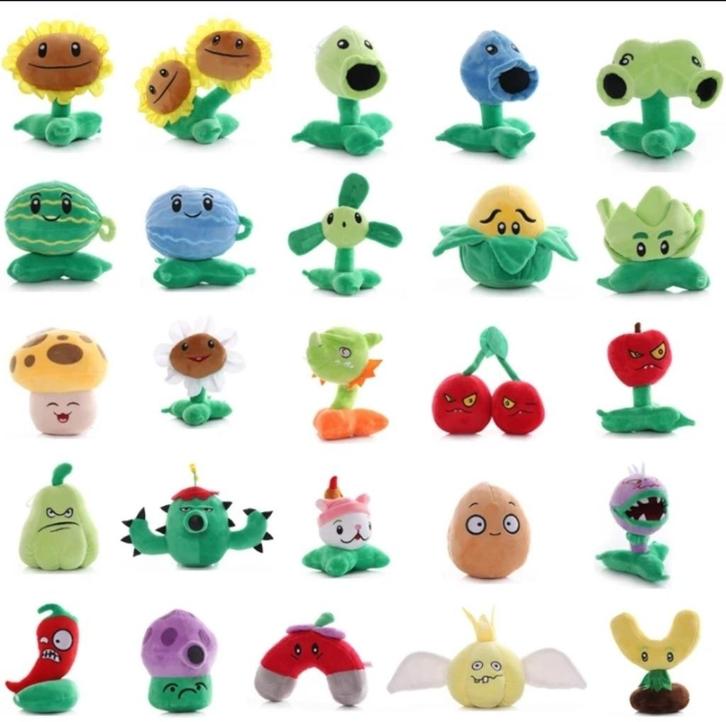 PLANT VS ZOMBIES knuffels 15-20cm, Kinderen en Baby's, Speelgoed | Knuffels en Pluche, Zo goed als nieuw, Overige typen, Verzenden