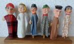 6 zeer oude poppenkastpoppen op standaard, Ophalen of Verzenden