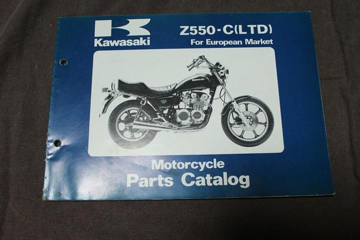 KAWASAKI Z550C LTD 1981 parts catalogue Z550 C3, Motoren, Handleidingen en Instructieboekjes, Kawasaki, Ophalen of Verzenden