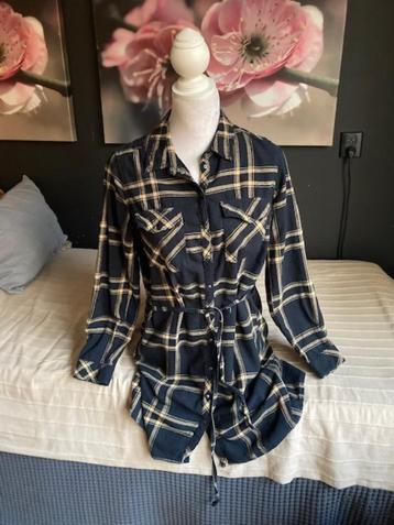 Warme geruite lange blouse/ Tuniek van Jean Pascale beschikbaar voor biedingen