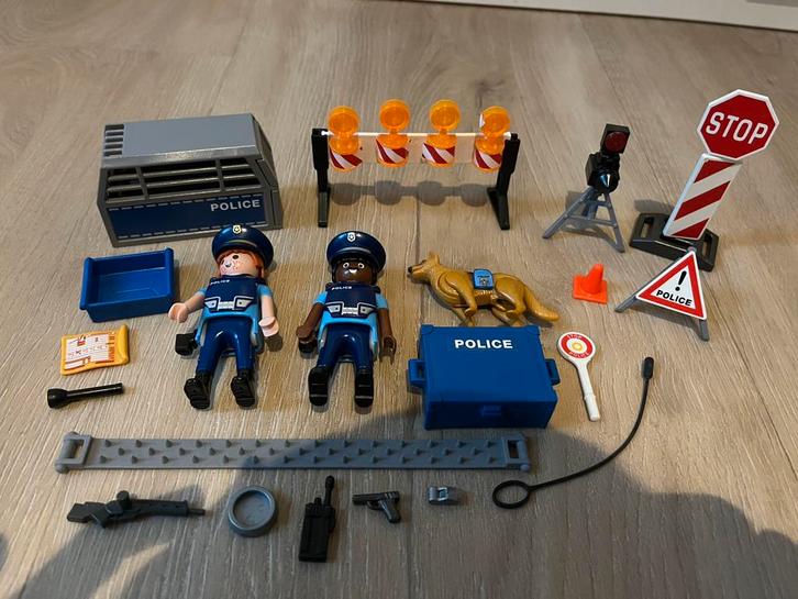 Playmobil Politie wegversperring (6924), Kinderen en Baby's, Speelgoed | Playmobil, Zo goed als nieuw, Ophalen