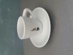 6x Bialetti espresso kopjes met schotels., Ophalen, Nieuw, Porselein, Kop en/of schotel