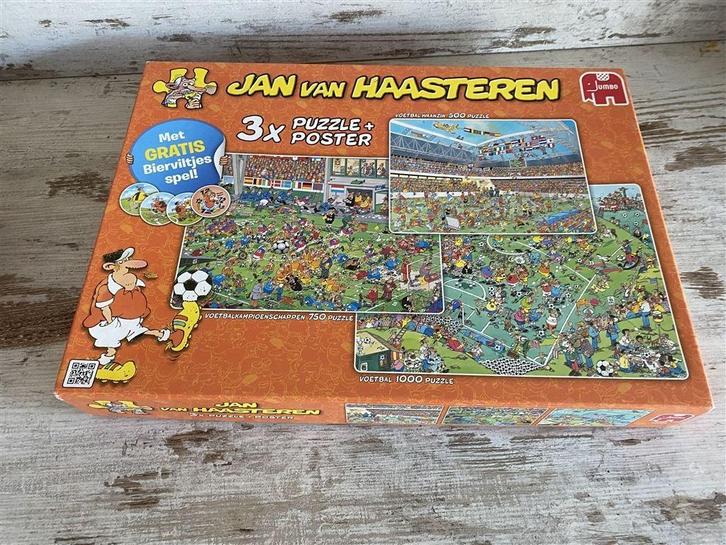 jan van haasteren puzzel - 3 puzzels in 1 [s2014], Hobby en Vrije tijd, Denksport en Puzzels, Zo goed als nieuw, 500 t/m 1500 stukjes