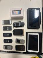 Partij oude mobiele telefoons en tablets, Telecommunicatie, Mobiele telefoons | Nokia, Ophalen, Gebruikt, Q, Zwart