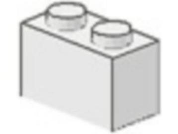 Lego Stenen 5x 1x2 Wit 3004 (NIEUW) beschikbaar voor biedingen