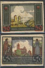 Rudelsburg 50 Pfg 1921 Duits Noodgeld Notgeld Biljet c-84 jd, Ophalen of Verzenden, Duitsland, Los biljet