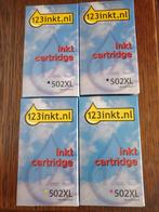 4x 502XL cartridges 2x zwart, geel, rood, Nieuw, Cartridge, Ophalen of Verzenden, 123 inkt