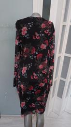 Jazlyn prachtige jurk zwart bloem donkervoile mouwen L, Kleding | Dames, Jurken, Jazlyn, Verzenden, Zwart, Maat 42/44 (L)