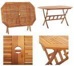 Exclusieve 8-Hoekige Teak Houten klapTuintafel Klaptafel, Ophalen of Verzenden, Nieuw
