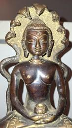 Shiva Naga boedha beeld met cobra,s brons antiek, Ophalen of Verzenden, Zo goed als nieuw