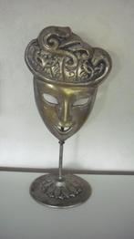Zwaar brons Venetiaans-Masker, Antiek en Kunst, Ophalen of Verzenden, Brons