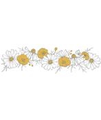 Muursticker Sticker Boeket Boterbloemen Lilipinso, Nieuw, Ophalen of Verzenden, Wanddecoratie, Lilipinso