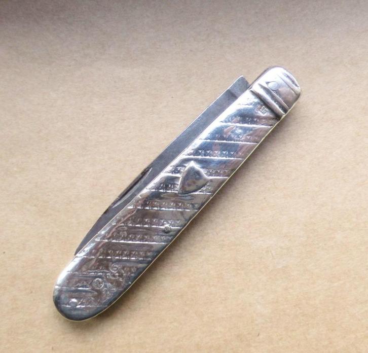 Antiek zilveren zakmes Leeuwarden 1852, Antiek en Kunst, Antiek | Goud en Zilver, Zilver, Ophalen of Verzenden