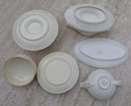 Regout en Mosa Servies Roomwit met Gouden Bies, Antiek en Kunst, Ophalen of Verzenden