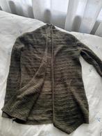 America Today groen/bruin halflang vest met wol  S, Kleding | Dames, Truien en Vesten, Ophalen of Verzenden, Zo goed als nieuw