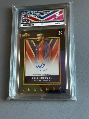 Luis Enrique. Topps deco auto. FC Barcelona beschikbaar voor biedingen