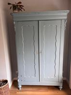 Antieke Biedermeier linnenkast / tv-kast – blauw, Antiek en Kunst, Antiek | Meubels | Kasten, Ophalen