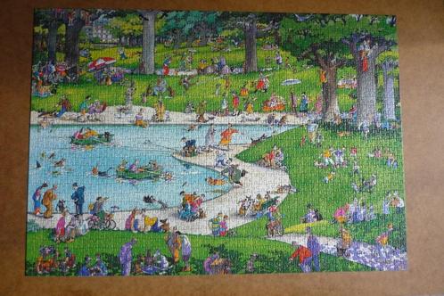 Zeldzaam Heye puzzel Blachon '' HOT DOGS '' + Poster 1500 st, Hobby en Vrije tijd, Denksport en Puzzels, Zo goed als nieuw, Legpuzzel