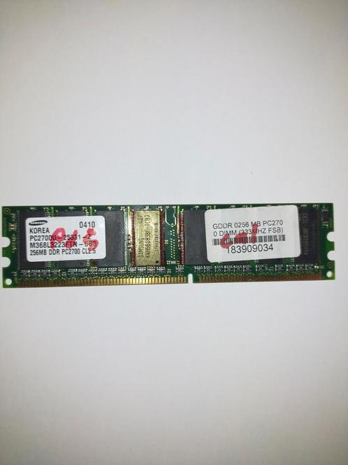 Samsung 256MB DDR PC2700 (M368L3223FTN-CB3) – Vintage Deskto, Computers en Software, RAM geheugen, Gebruikt, Desktop, 1 GB of minder