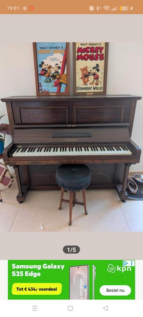 STEINBACH..!  Piano GRATIS!! i.v.m verhuizing!!, Muziek en Instrumenten, Piano's, Zo goed als nieuw, Piano, Bruin, Ophalen