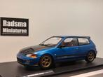 Honda civic eg6 works cobalt blue pearl 1991 1:18 Solido, Auto, Solido, Nieuw, Ophalen of Verzenden