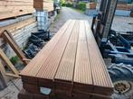 Partij 75 stuks hardhout vlonderplanken 245 cm bezorgen moge, Tuin en Terras, Ophalen, Nieuw, A, Hout