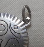 Zilveren vintage OHM hanger nr.468, Verzenden, Zo goed als nieuw, Kruis of Symbool, Zilver