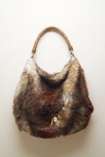 PATRIZIA PEPE Bohemien Fake-Fur Tas, Verzenden, Zo goed als nieuw, Bruin, Handtas