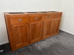 Massief Teakhouten Dressor 200cm, Ophalen, Gebruikt, 150 tot 200 cm, Teakhout