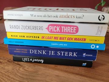 Zelfhulpboeken, 6 voor €15,- beschikbaar voor biedingen