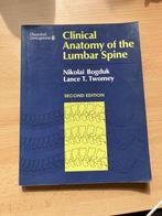 Clinical anatomy of the lumbar spine., Ophalen of Verzenden, Beta, Zo goed als nieuw, WO