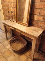 Side table of kap tafel white wash Ibiza style of sober, Ophalen, Zo goed als nieuw, 25 tot 50 cm, Rechthoekig